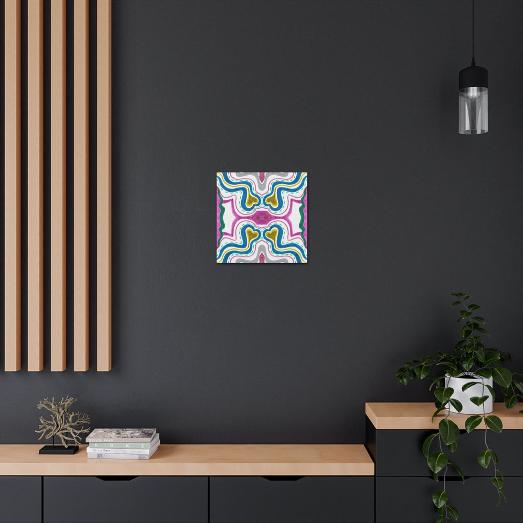 Love Frequency 2 Variation 1 Mosaic Caden Caraco Canvas Gallery Wrap