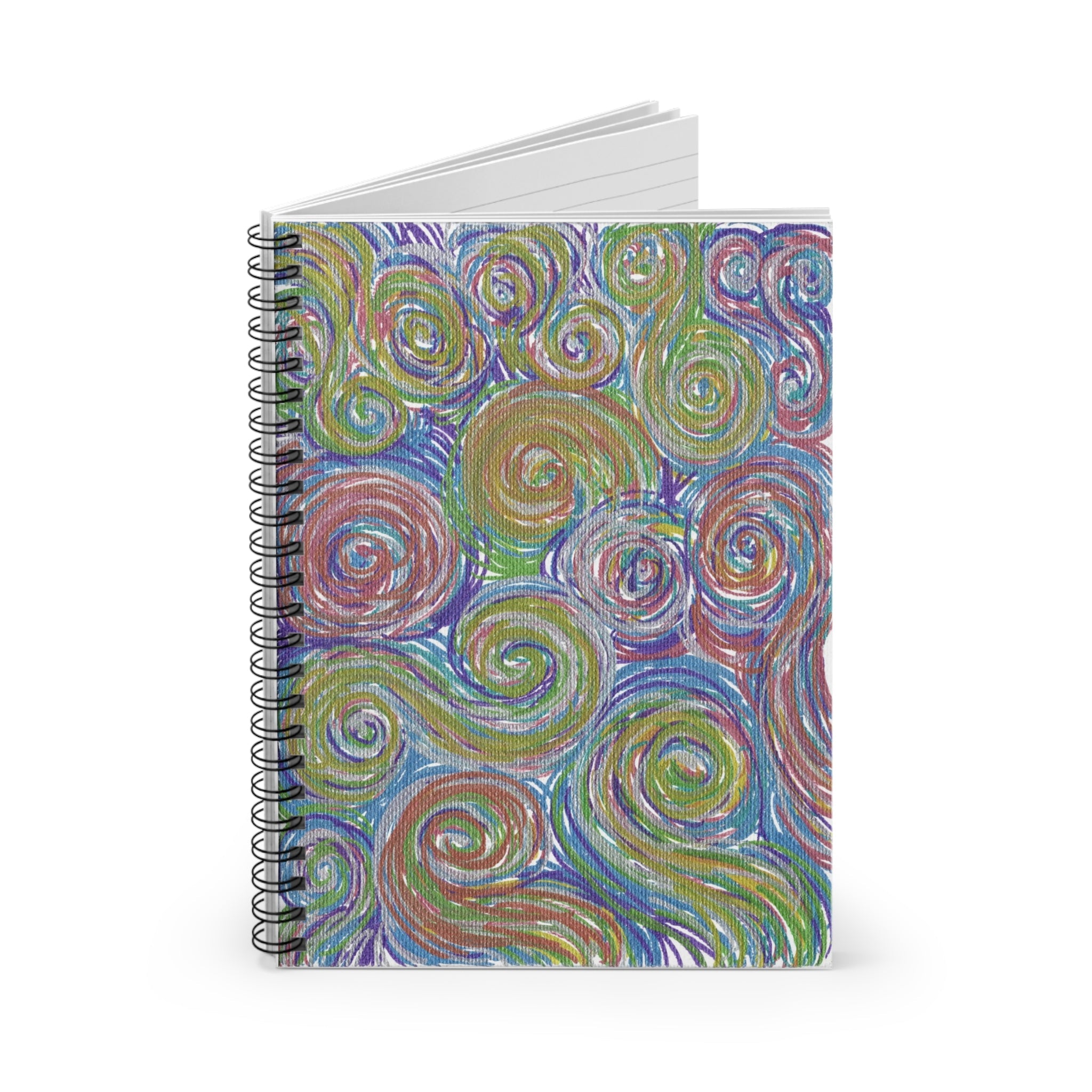 Space Spirals Caden Caraco Spiral Notebook - Ruled Line