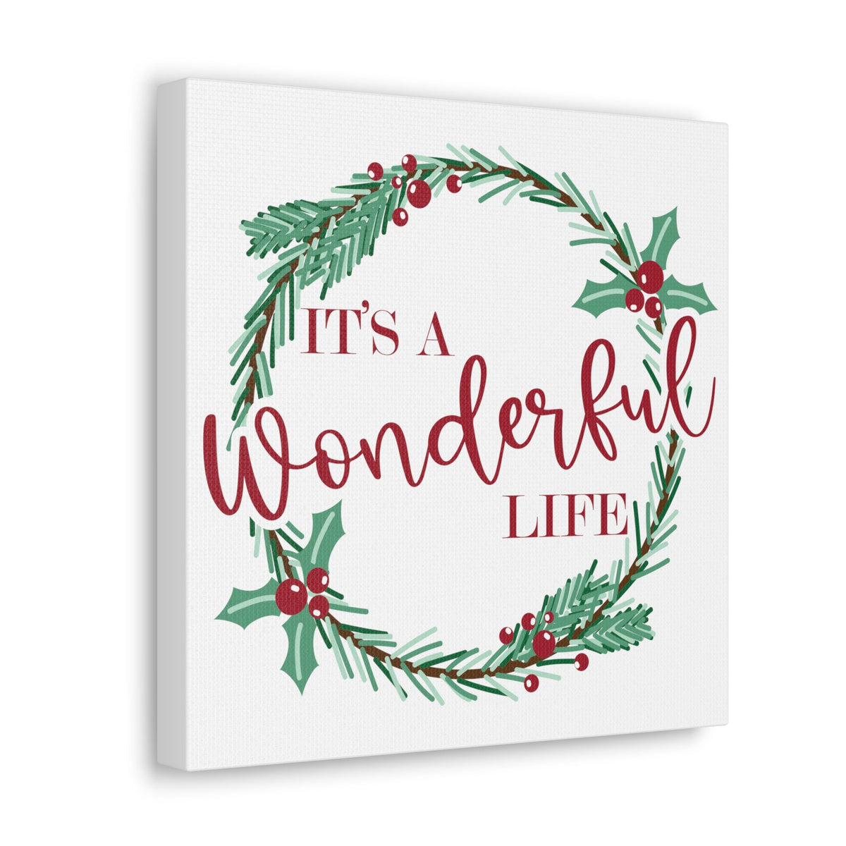 It's A Wonderfull Life Retro Style Canvas Gallery Wraps