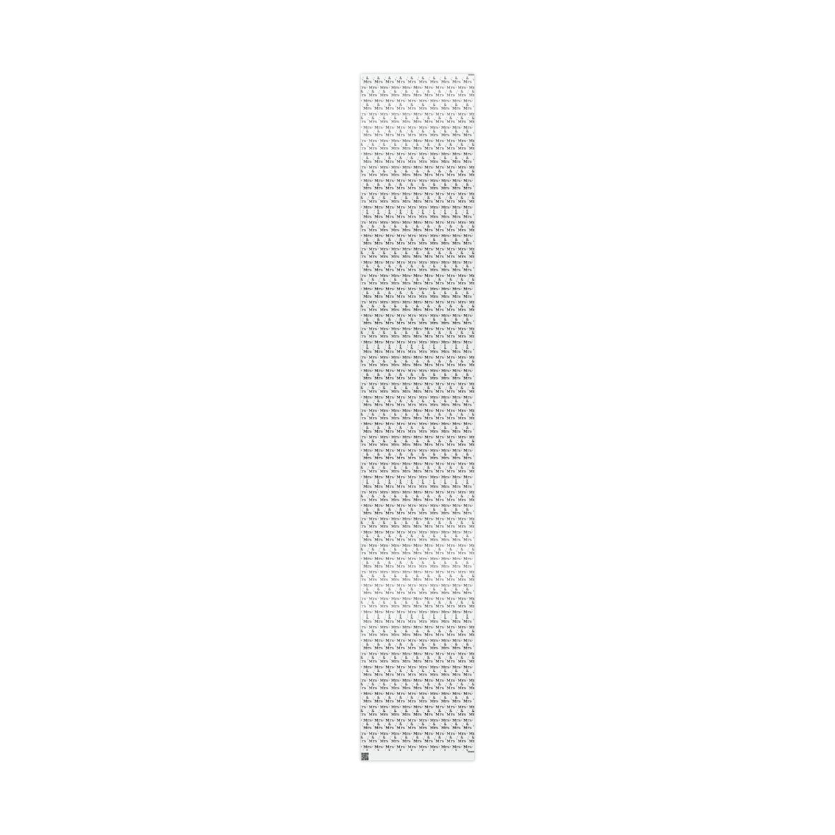 Mrs. And Mrs. Atomic Mid Century Retro Style Wedding Holiday Gift Wrap Paper - Glossy Or Matte