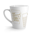 Old Fashioned Eggnog Retro Style Christmas Latte Mug