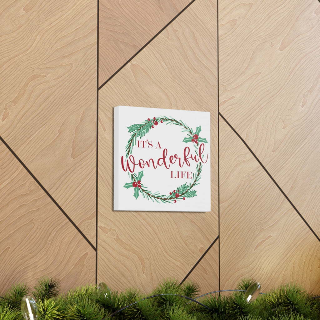 It's A Wonderfull Life Retro Style Canvas Gallery Wraps