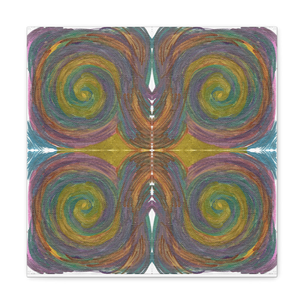 Solar Spirals Mosaic Caden Caraco Canvas Gallery Wrap