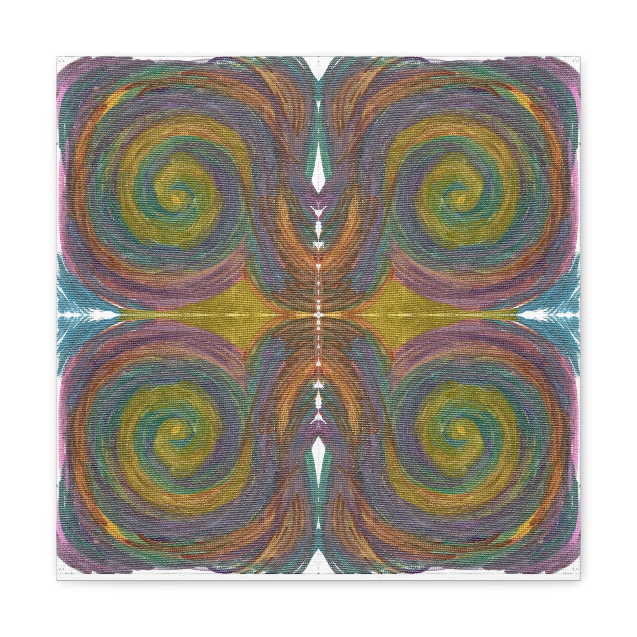 Solar Spirals Mosaic Caden Caraco Canvas Gallery Wrap