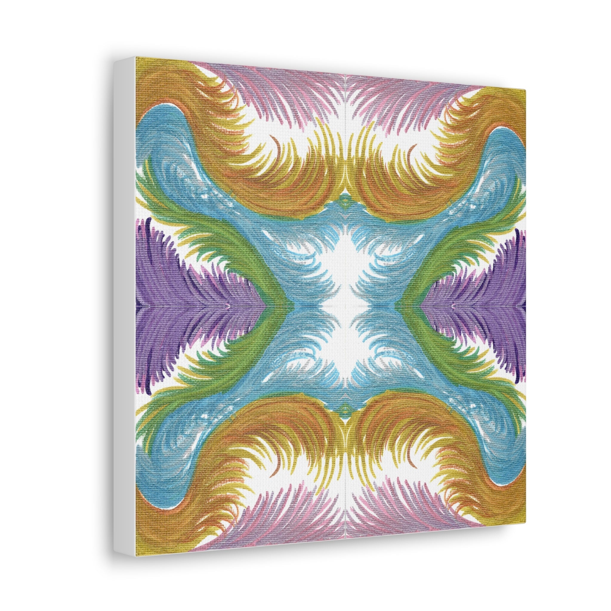 Lyran Feathers Variation 2 Caden Caraco Canvas Gallery Wrap