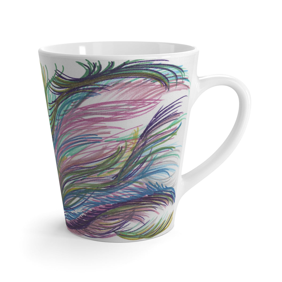 Lyran Leaf Wings Caden Caraco Art Print Latte Mug