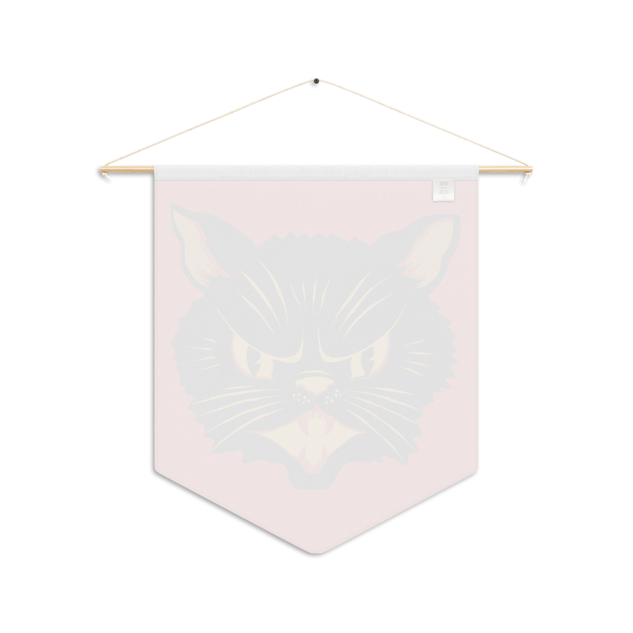 Retro Black Cat Vintage Halloween Wall Hanging Fall Decor Pennant Banner