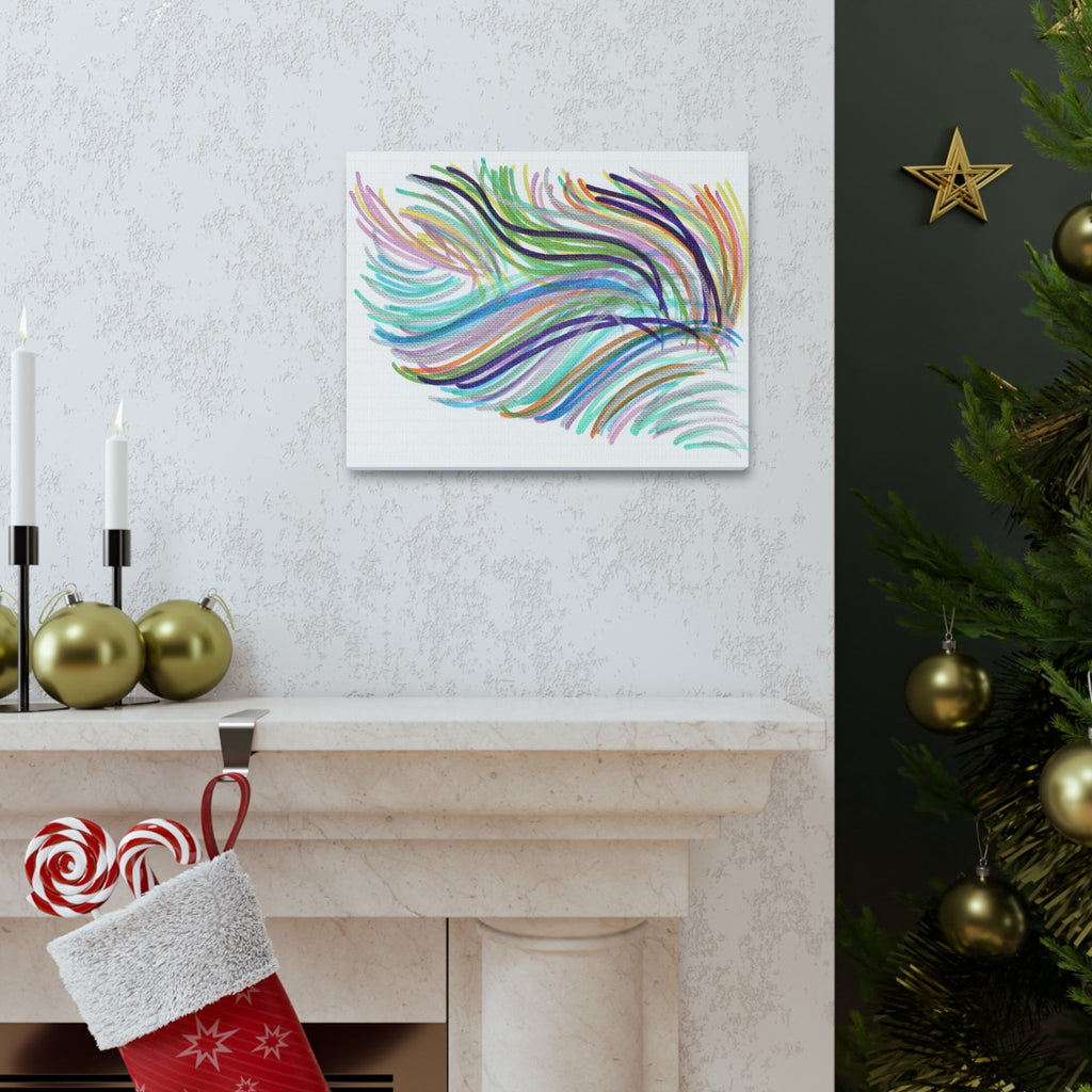 Space Feather Caden Caraco Canvas Gallery Wrap