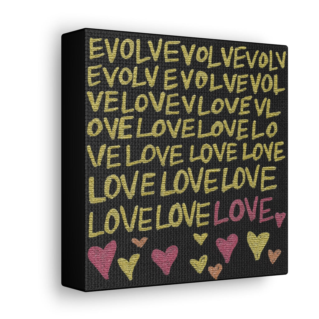 Evolveevlovelove Gold Caden Caraco Canvas Gallery Wrap - Evolve Into Love Collection