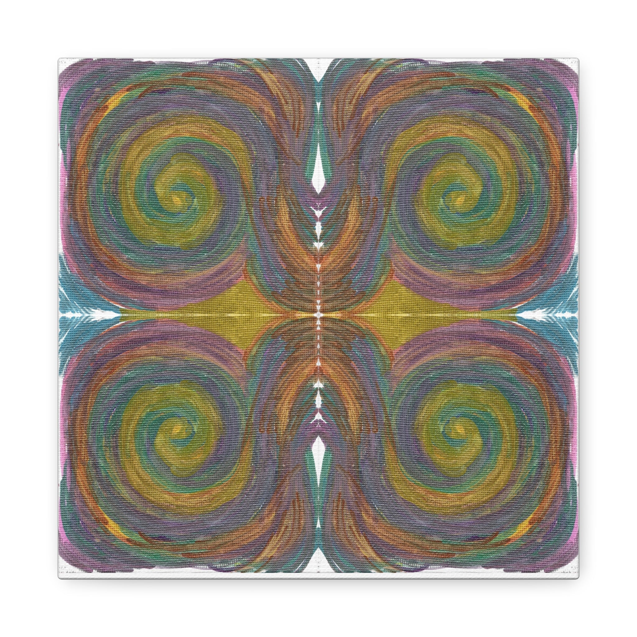 Solar Spirals Mosaic Caden Caraco Canvas Gallery Wrap
