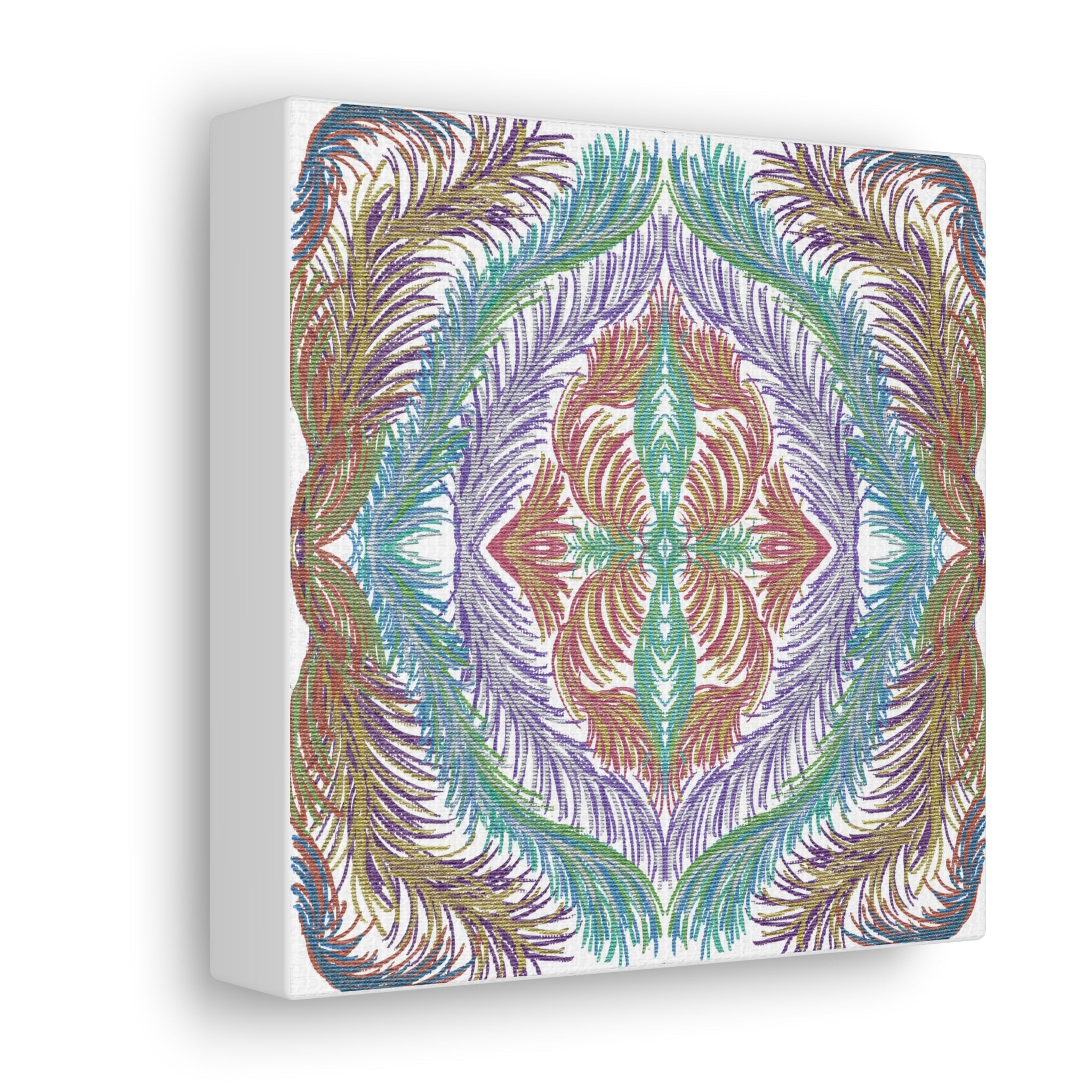 Space Feathers Variation 3 Caden Caraco Canvas Gallery Wrap