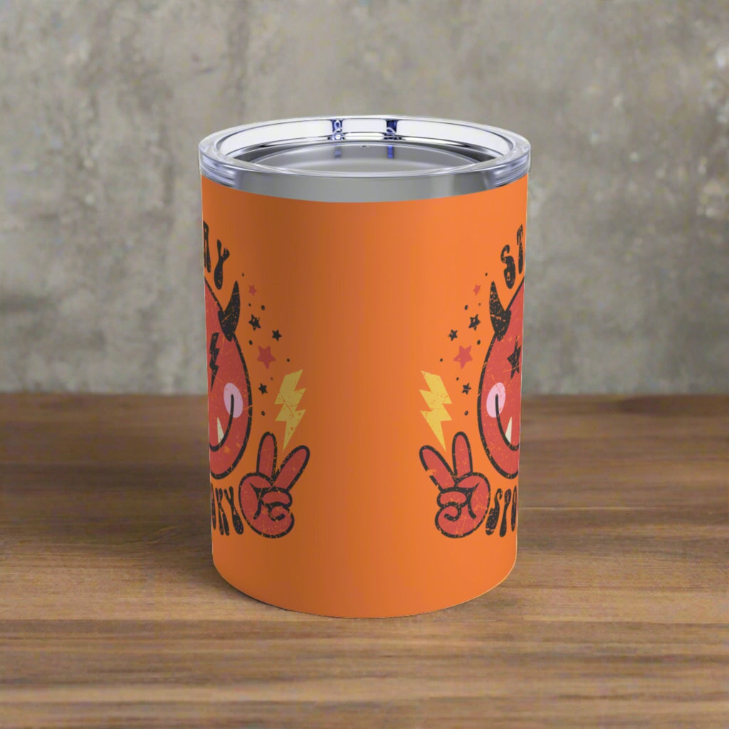 Stay Spooky Cute Devil Orange Stainless Steel Tumbler 10oz