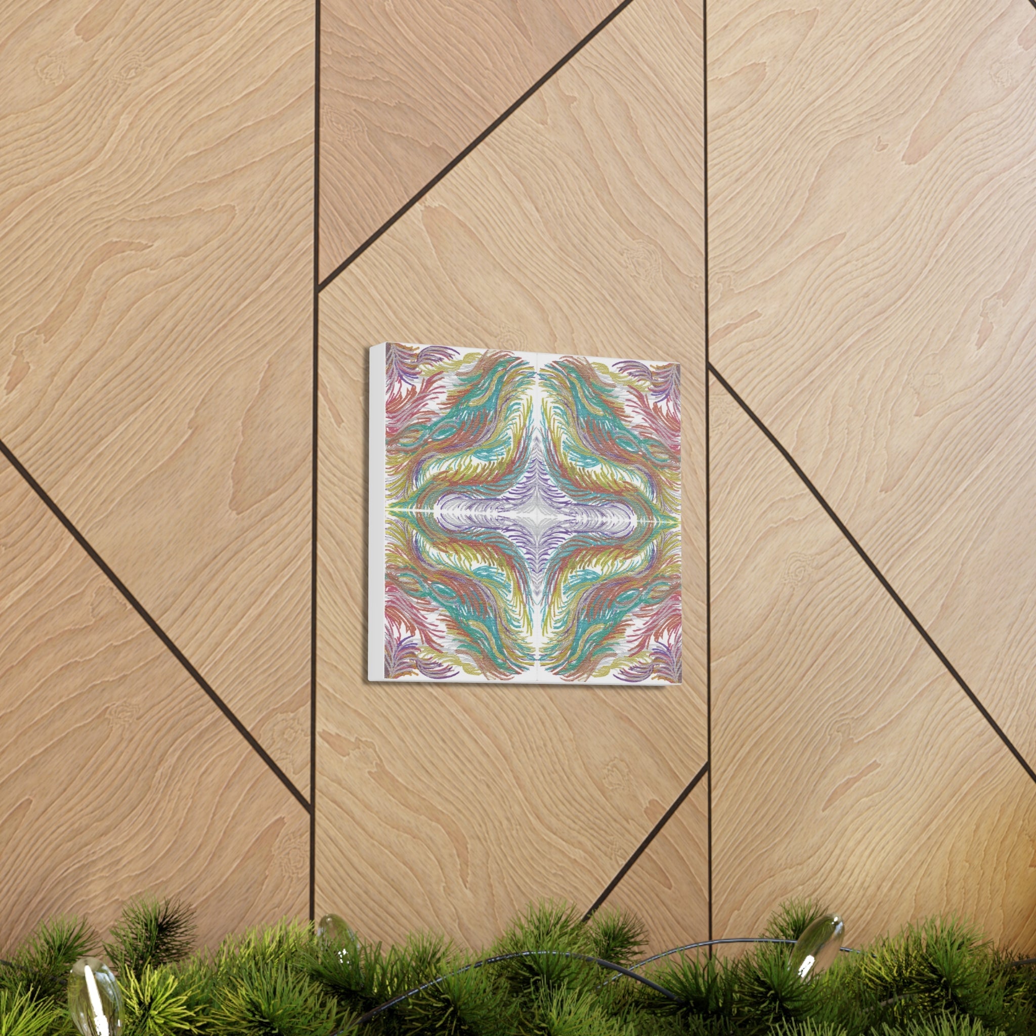 Space Feathers 4 Variation 1 Caden Caraco Canvas Gallery Wrap