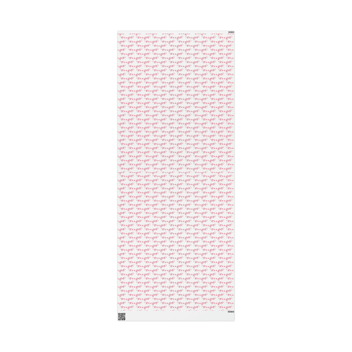 It's A Girl Starburst Atomic Retro Style Baby Shower Gift Wrap Paper - Glossy Or Matte