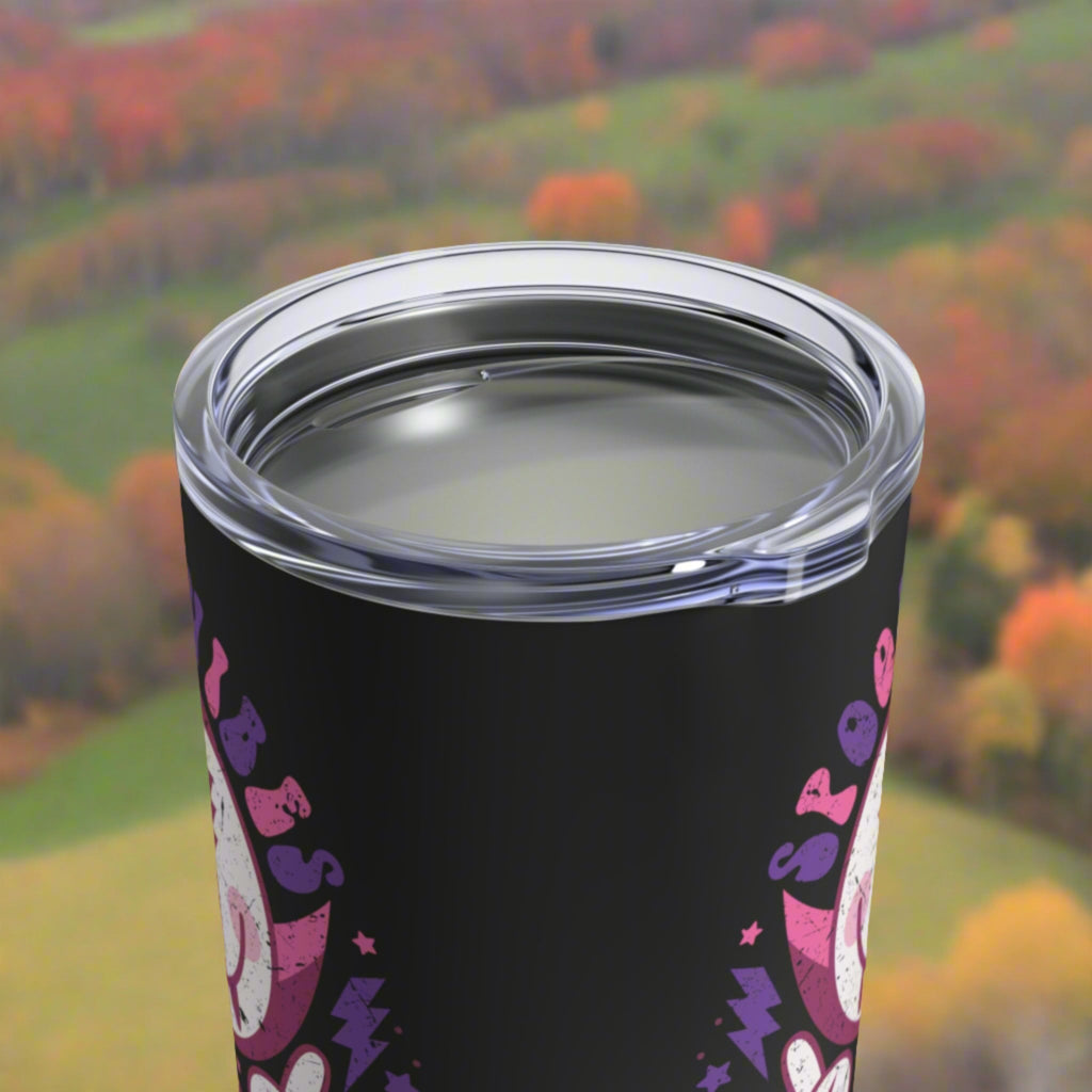 Spooky Vibes Dracula Halloween Stainless Steel Travel Tumbler 10oz