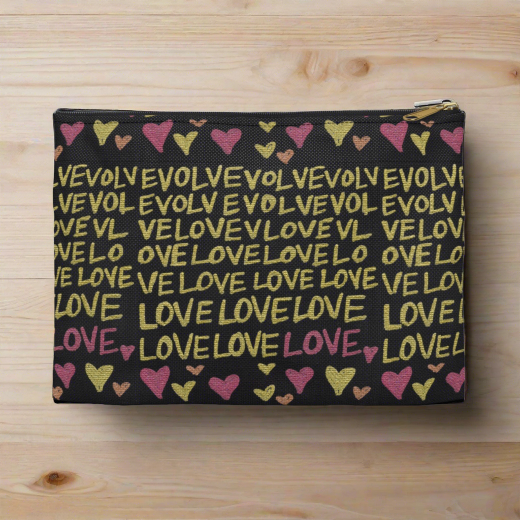 Evolve Into Love Caden Caraco Art Print Accessory Pouch Travel Bag