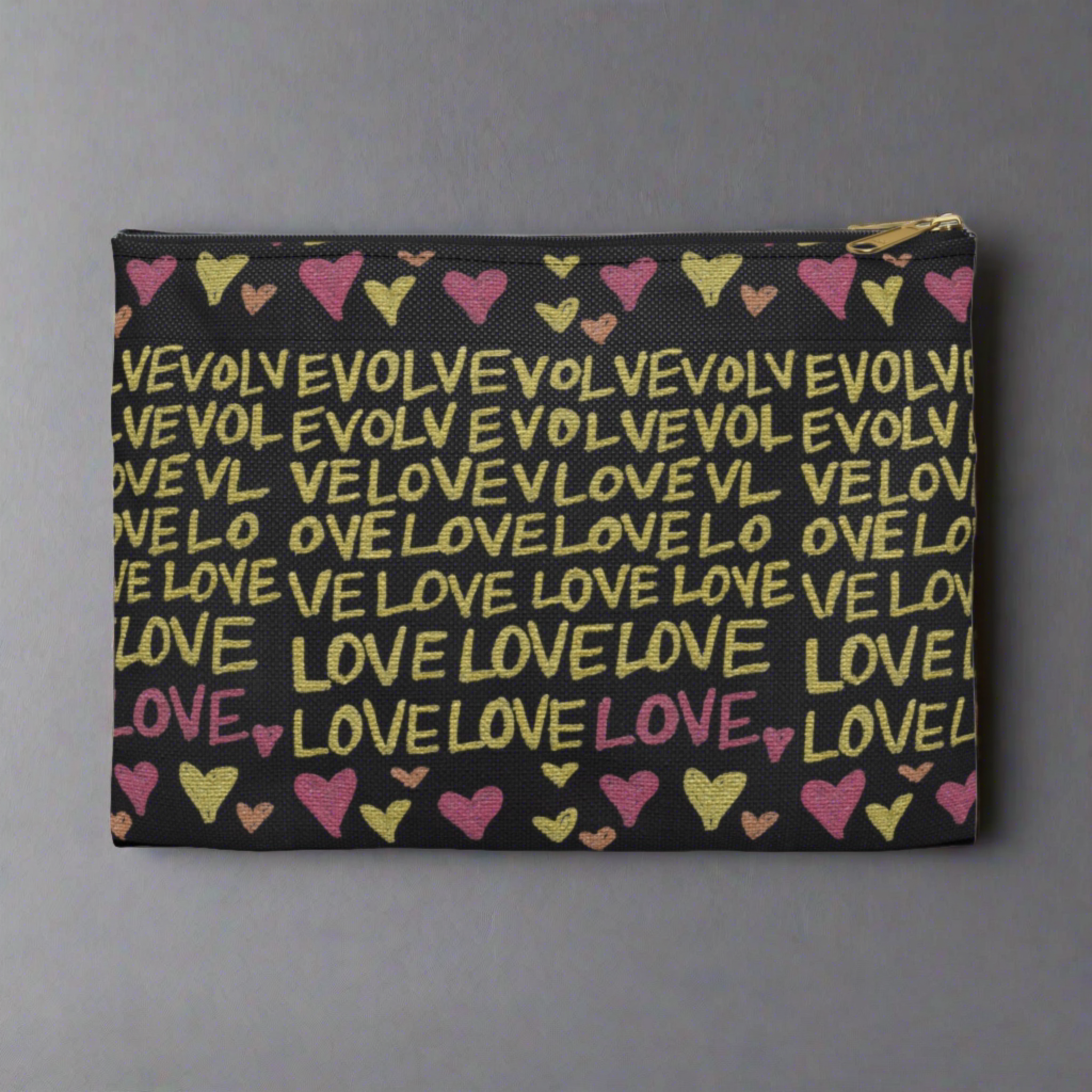 Evolve Into Love Caden Caraco Art Print Accessory Pouch Travel Bag