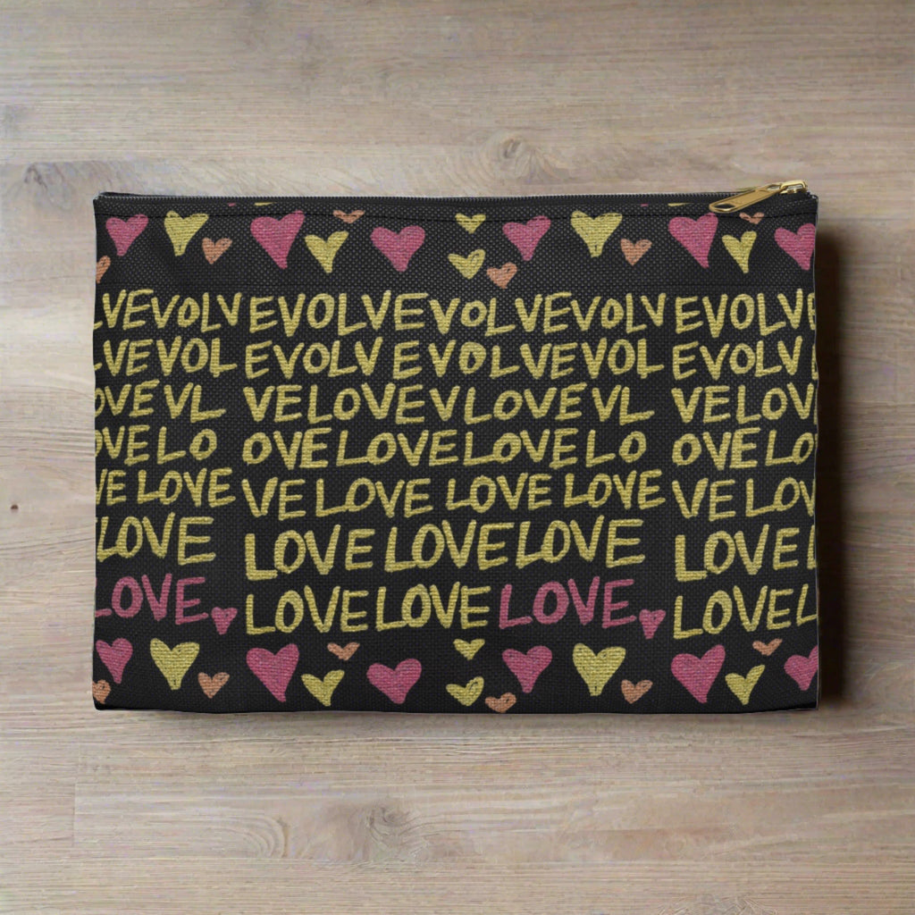 Evolve Into Love Caden Caraco Art Print Accessory Pouch Travel Bag