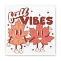 Fall Vibes Leaf Friends Retro Style Fall Autumn Canvas Gallery Wrap