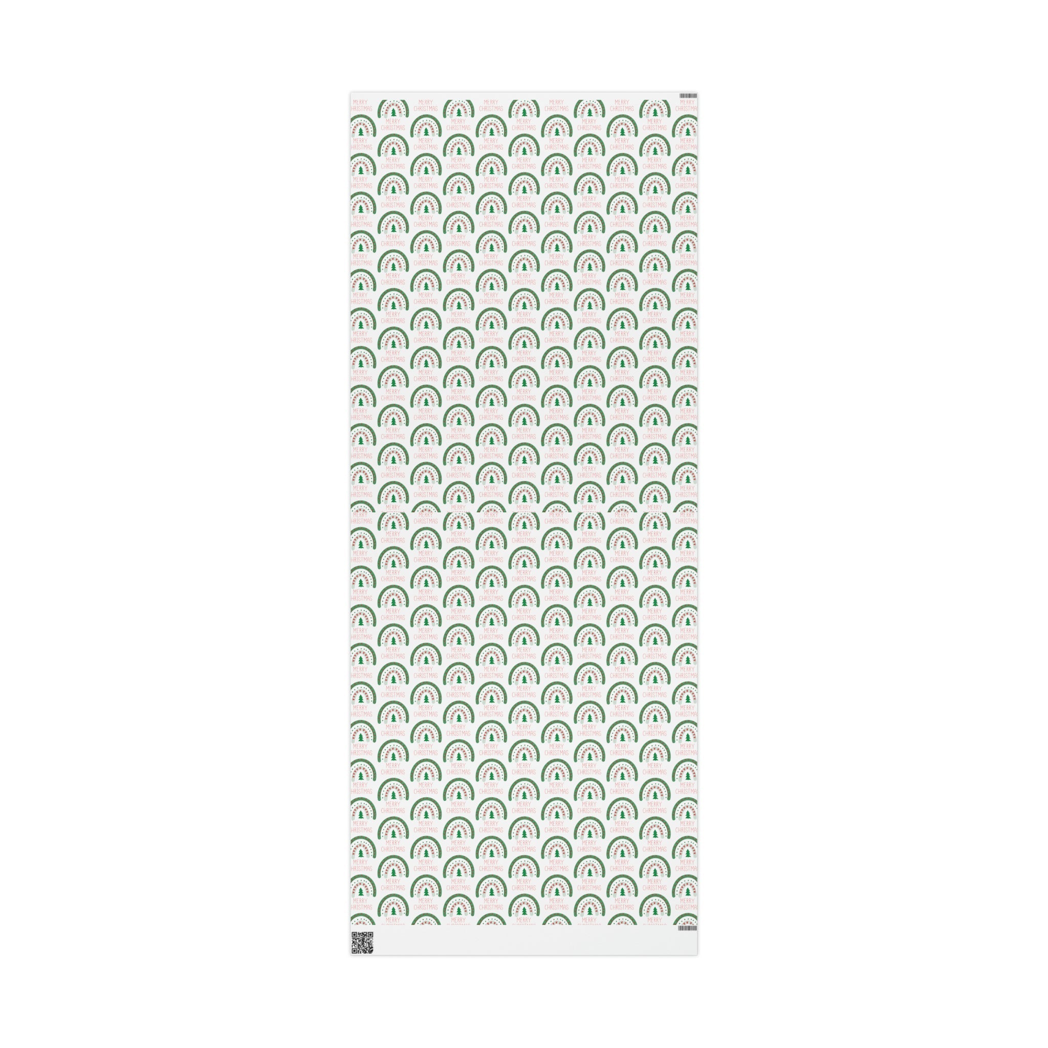 Merry Christmas Boho Rainbow Christmas Print Holiday Gift Wrap Paper - Glossy Or Matte