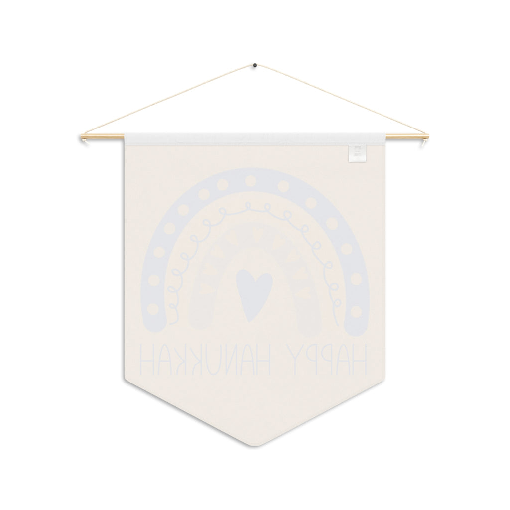 Happy Hanukkah Yellow Wall Hanging Banner Flag