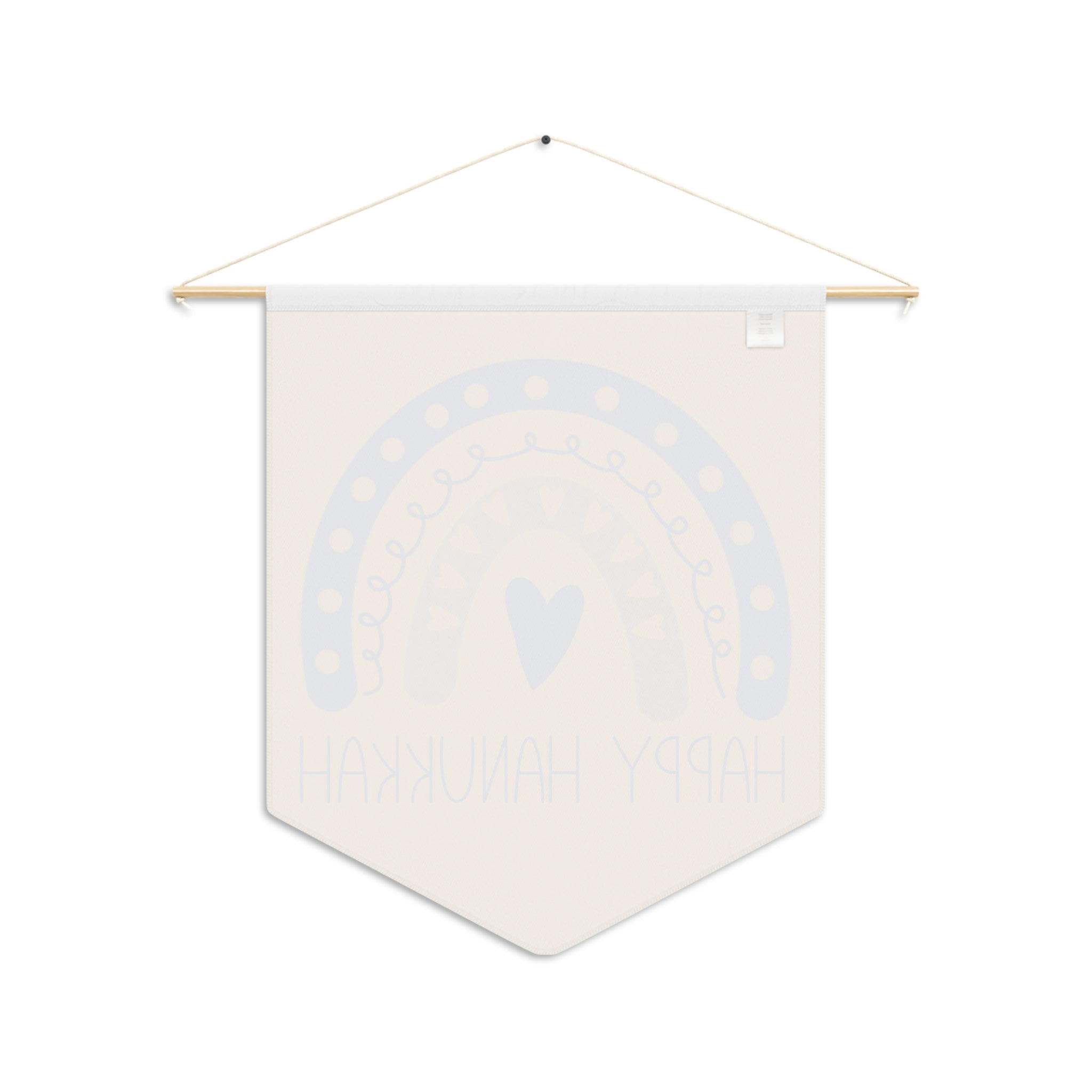 Happy Hanukkah Yellow Wall Hanging Banner Flag
