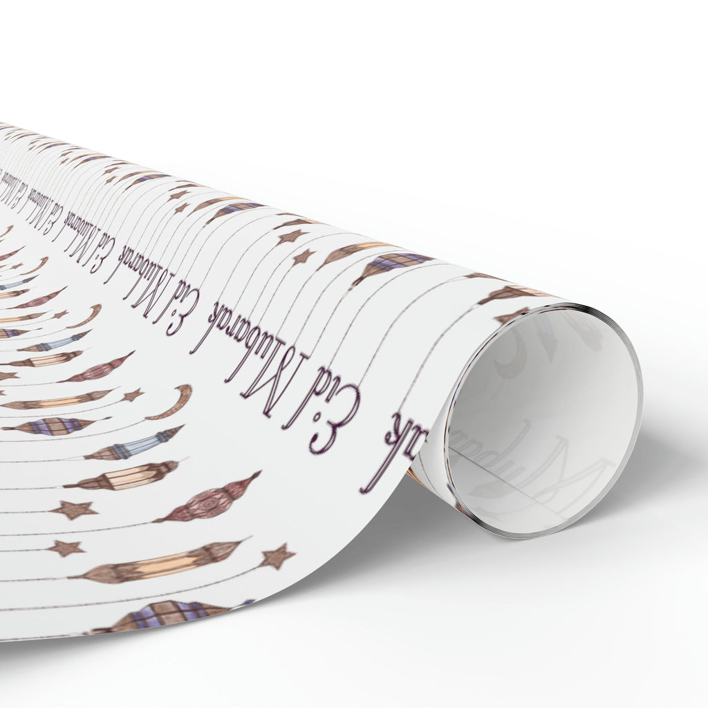 Eid Mubarak Festival Arabic Lanterns Holiday Holiday Gift Wrap Paper - Glossy Or Matte