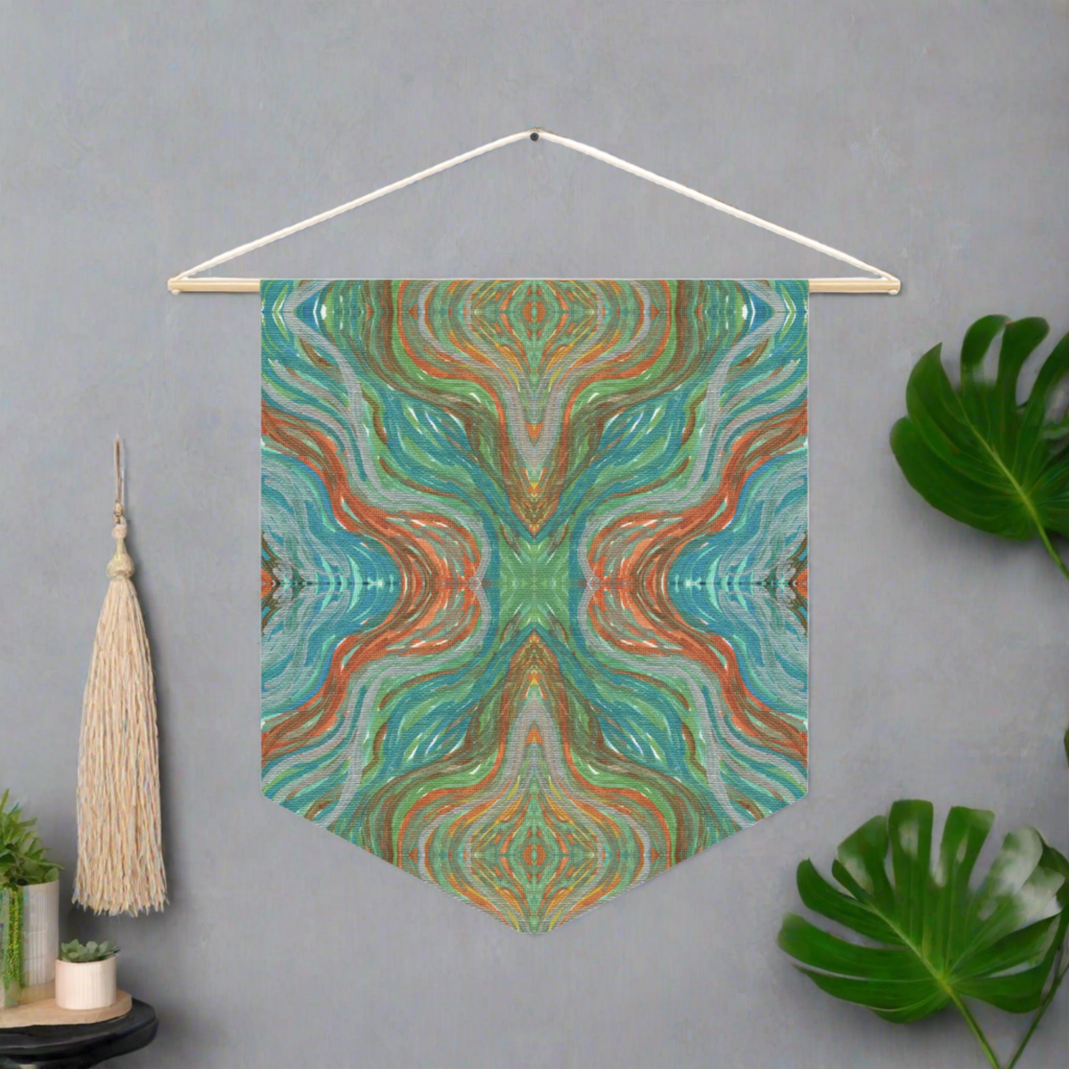 Solar Winds 2 Mosaic Caden Caraco Art Print Wall Hanging Banner Flag