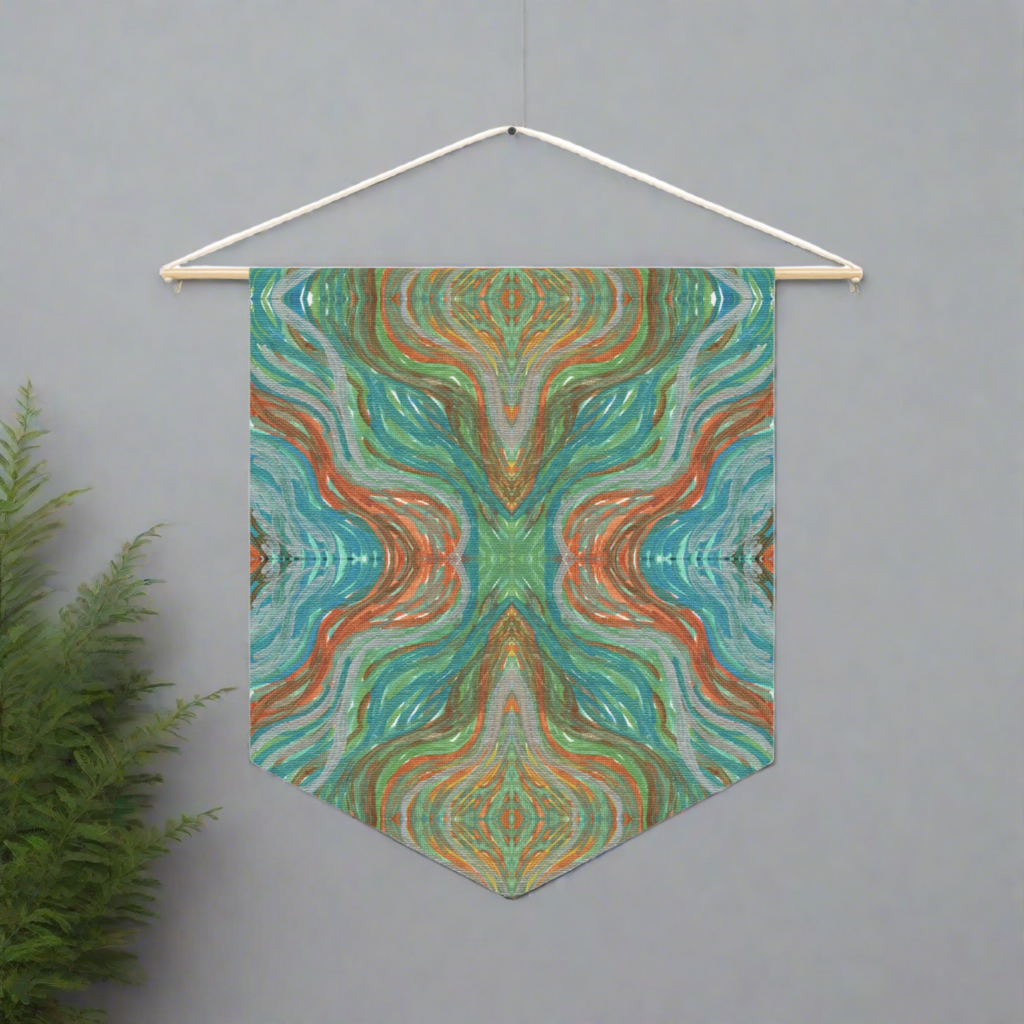 Solar Winds 2 Mosaic Caden Caraco Art Print Wall Hanging Banner Flag