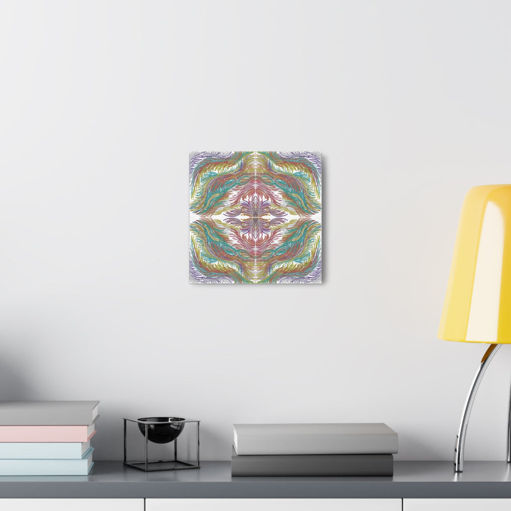Space Feathers 4 Variation 3 Mosaic Caden Caraco Art Print Canvas Gallery Wrap