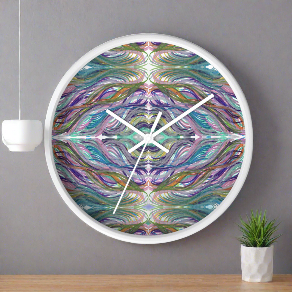 Cupid's Arrow Caden Caraco White Wooden Silent Wall Clock