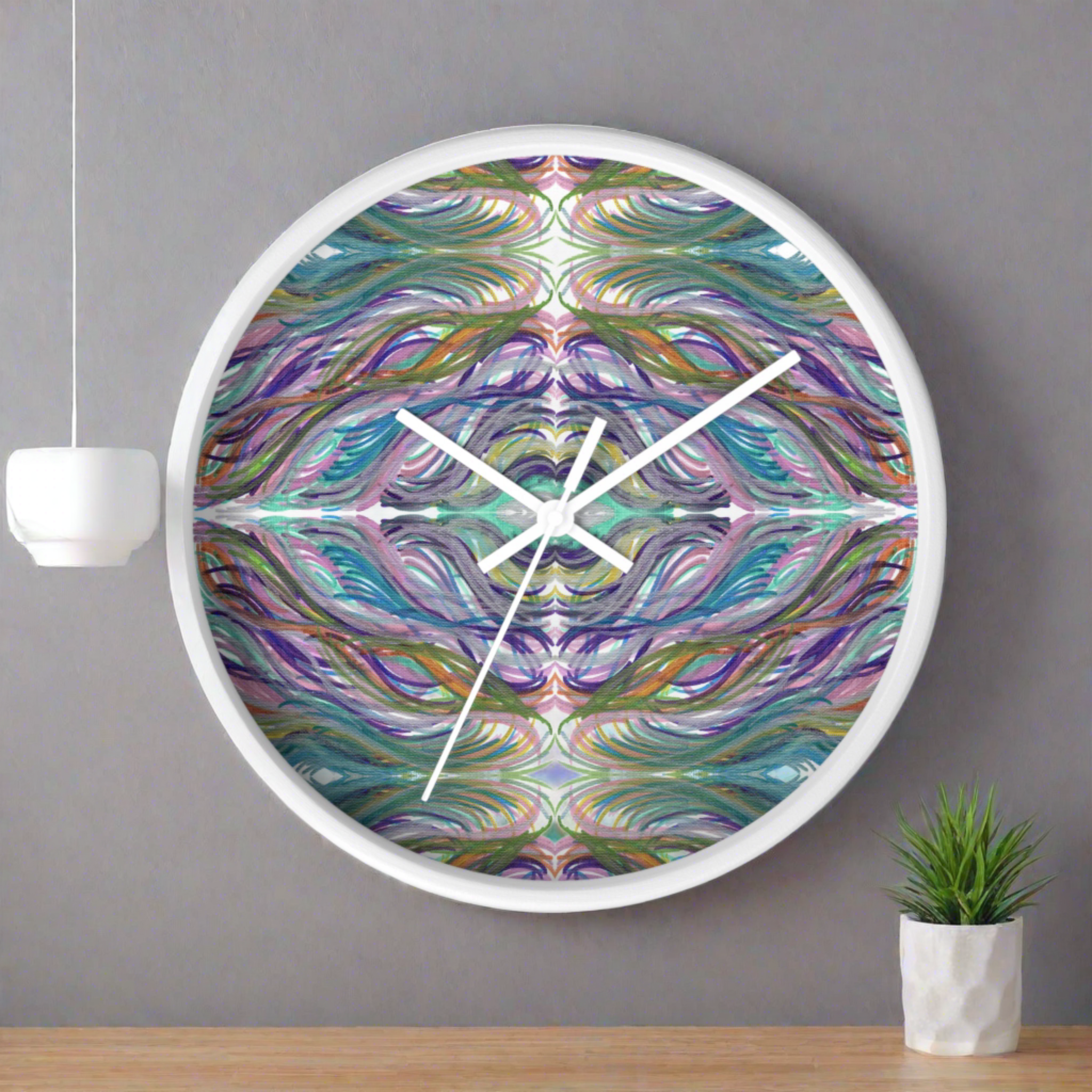 Cupid's Arrow Caden Caraco White Wooden Silent Wall Clock