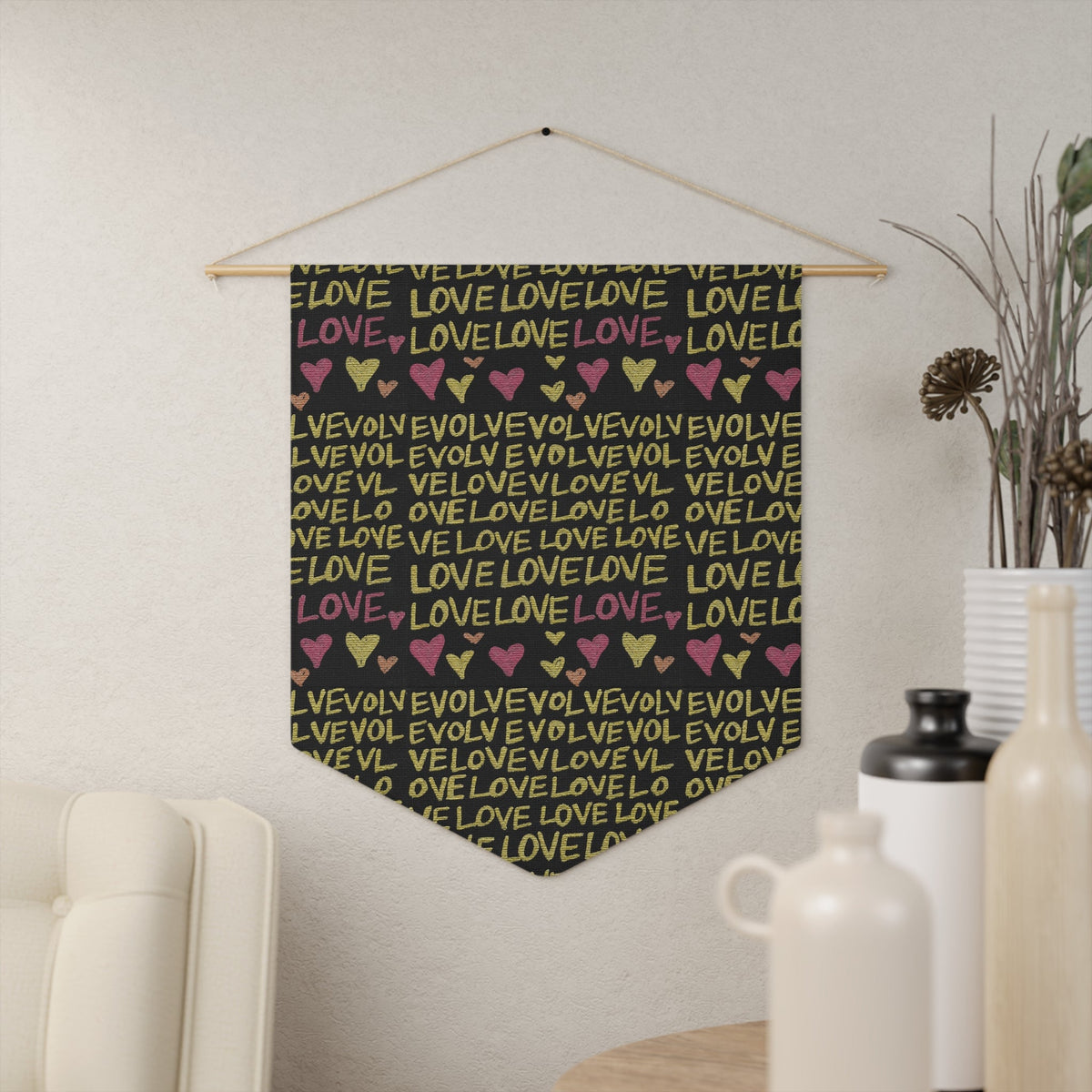 Evolve Into Love Caden Caraco Art Print Wall Hanging Banner Flag