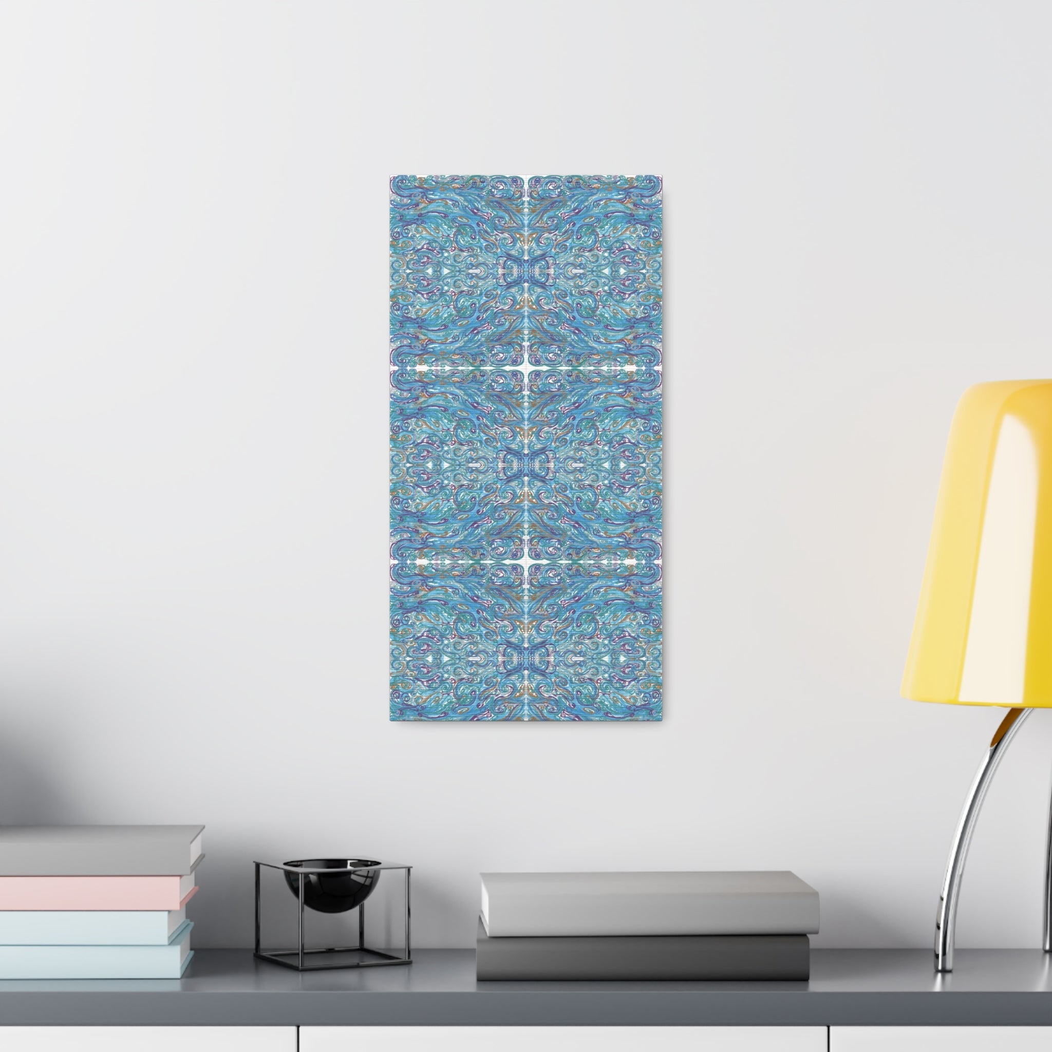 "Ocean of Spirals" Caden Caraco Canvas Gallery Wrap - 10" x 20"