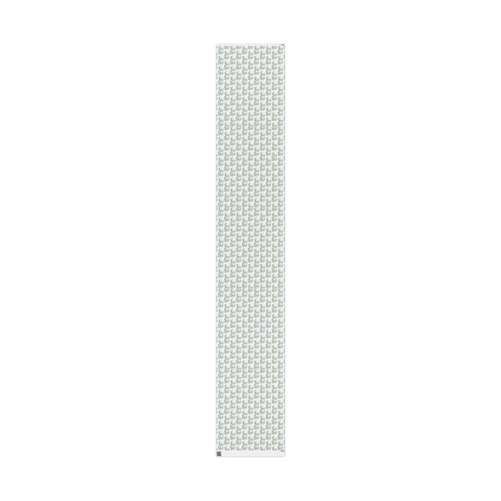 Silent Night Retro Style Christmas Holiday Gift Wrap Paper - Glossy Or Matte