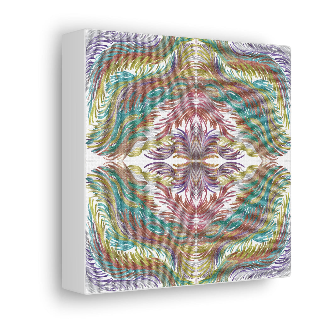 Space Feathers 4 Variation 3 Mosaic Caden Caraco Art Print Canvas Gallery Wrap