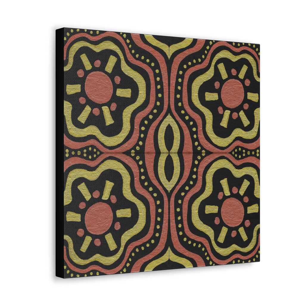 Gold Suns Mosaic Caden Caraco Canvas Gallery Wrap