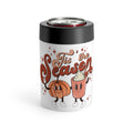 Tis The Season For Pumpkin Spice Retro Style Autumn Fall Lined Stainless Steel Can Holder