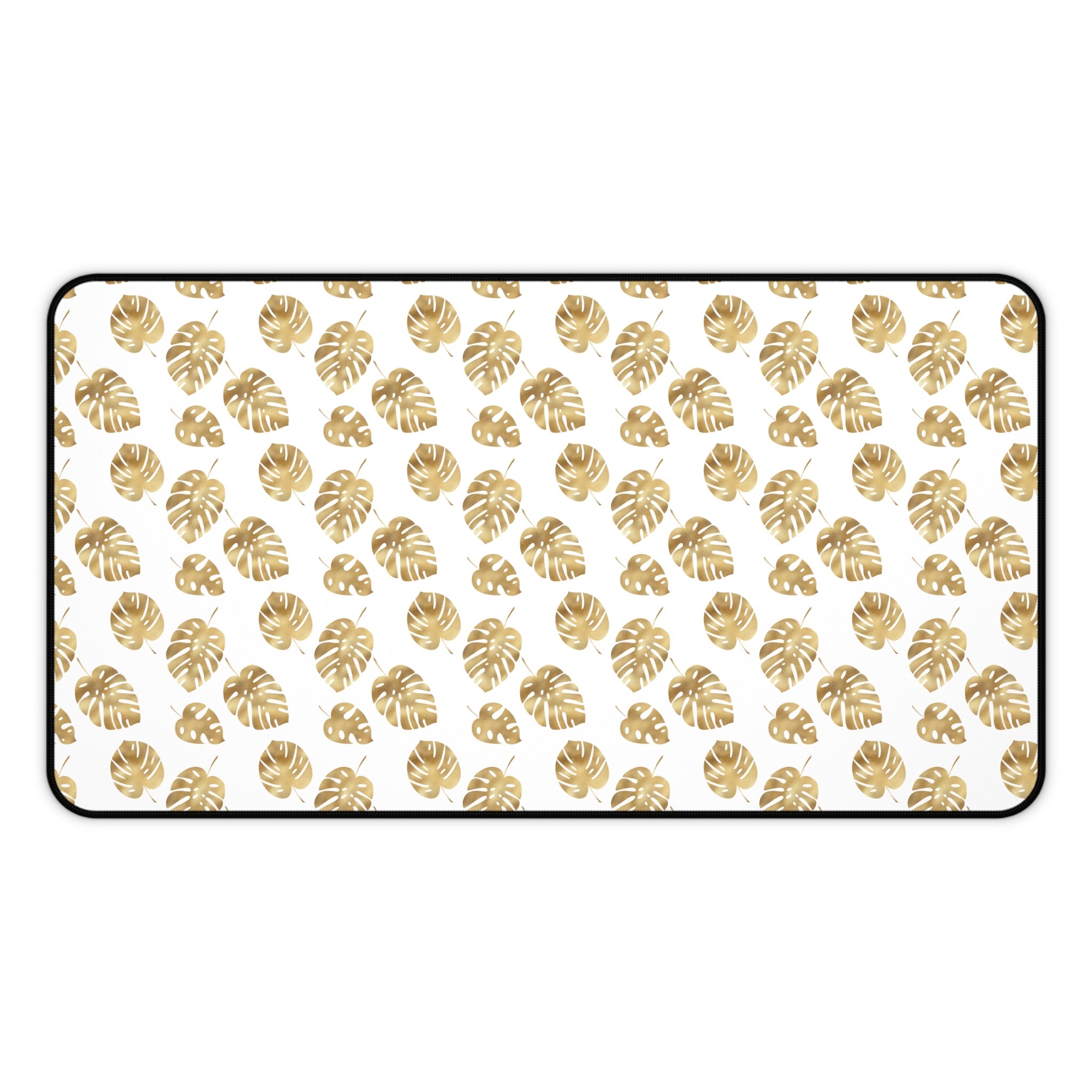 Gold Palm Leaves Desk Mat - 3 size options