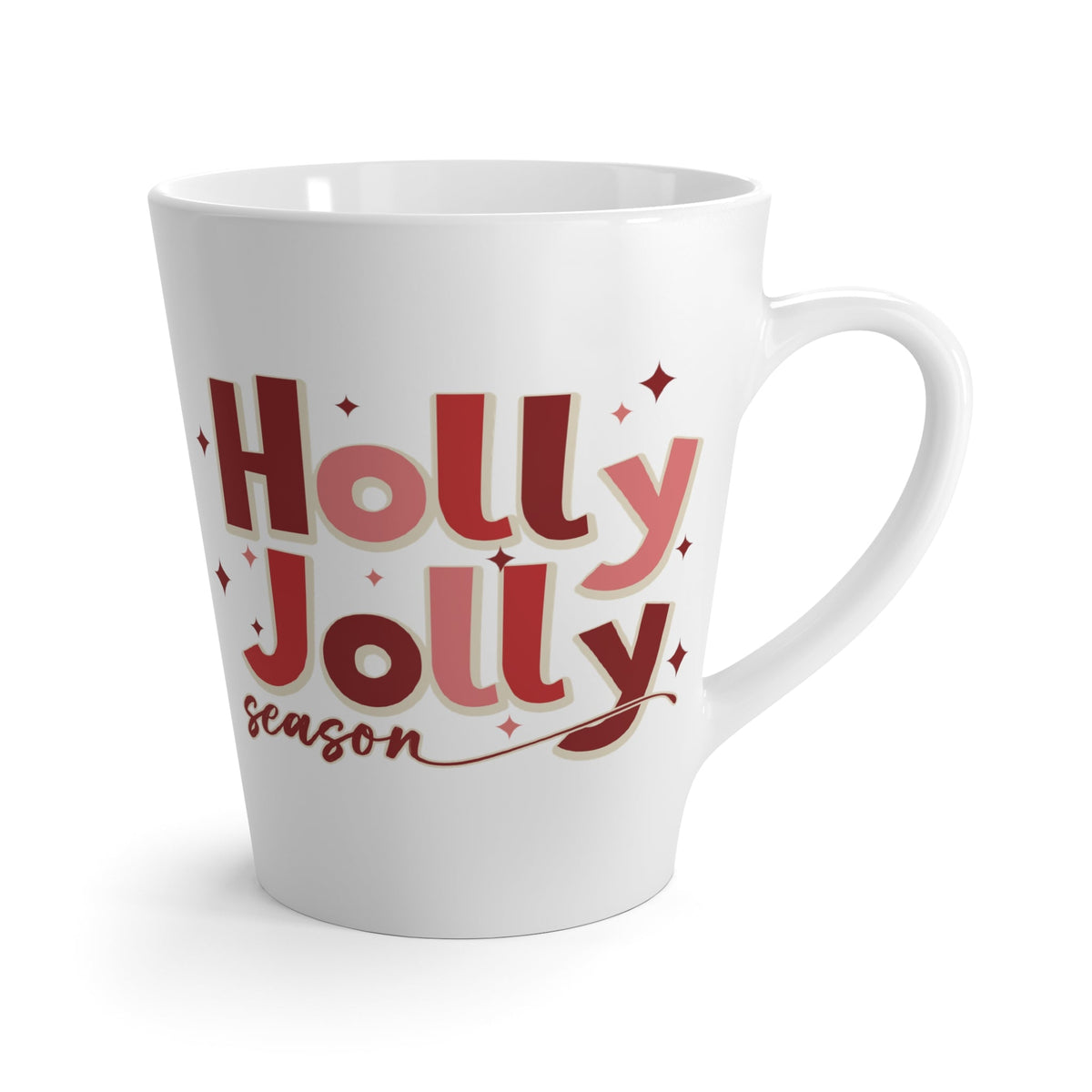 Holly Jolly Season Christmas Latte Mug