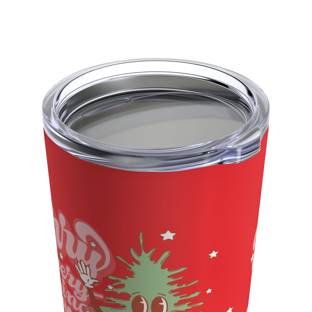 Merry Everything And Happy Always Cute Christmas Tree Retro Style Christmas Stainless Steel Tumbler 20oz