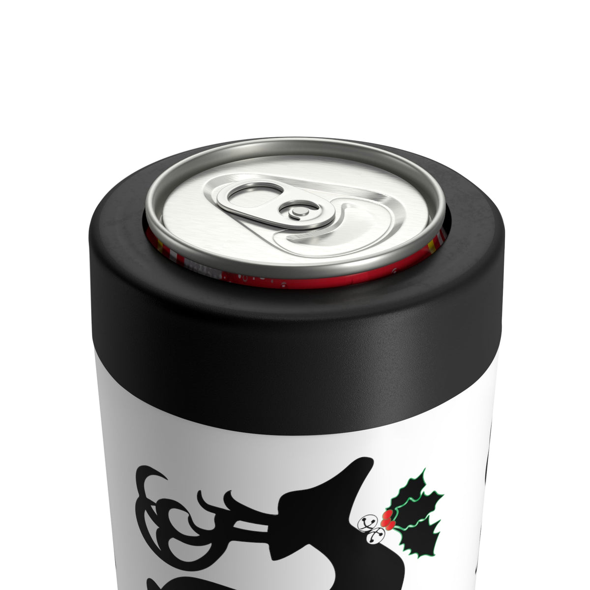 Christmas Reindeer Retro Christmas Print Stainless Steel Can Holder