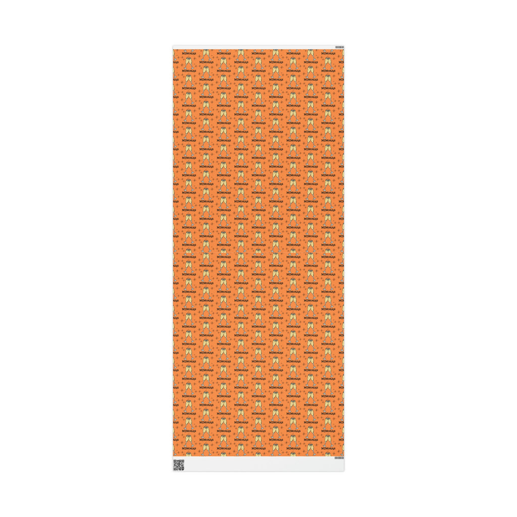 Mimosas Champagne Brunch Atomic Retro Style Holiday Gift Wrap Paper - Glossy Or Matte