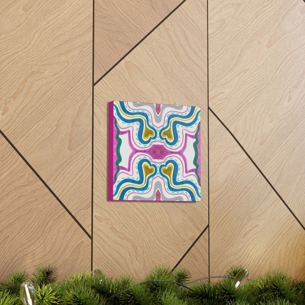 Love Frequency 2 Variation 1 Mosaic Caden Caraco Canvas Gallery Wrap