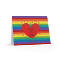 Love Is Love Rainbow Pride Matte Greeting Cards (8, 16, and 24 pcs)