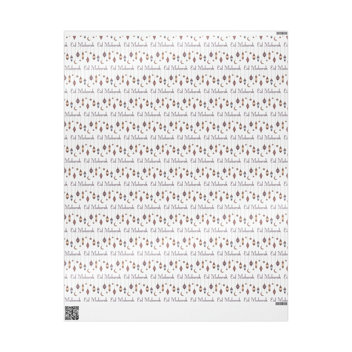 Eid Mubarak Festival Arabic Lanterns Holiday Holiday Gift Wrap Paper - Glossy Or Matte