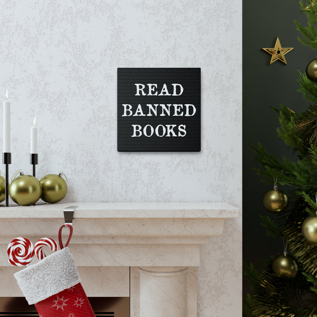 Read Banned Books Canvas Gallery Wraps
