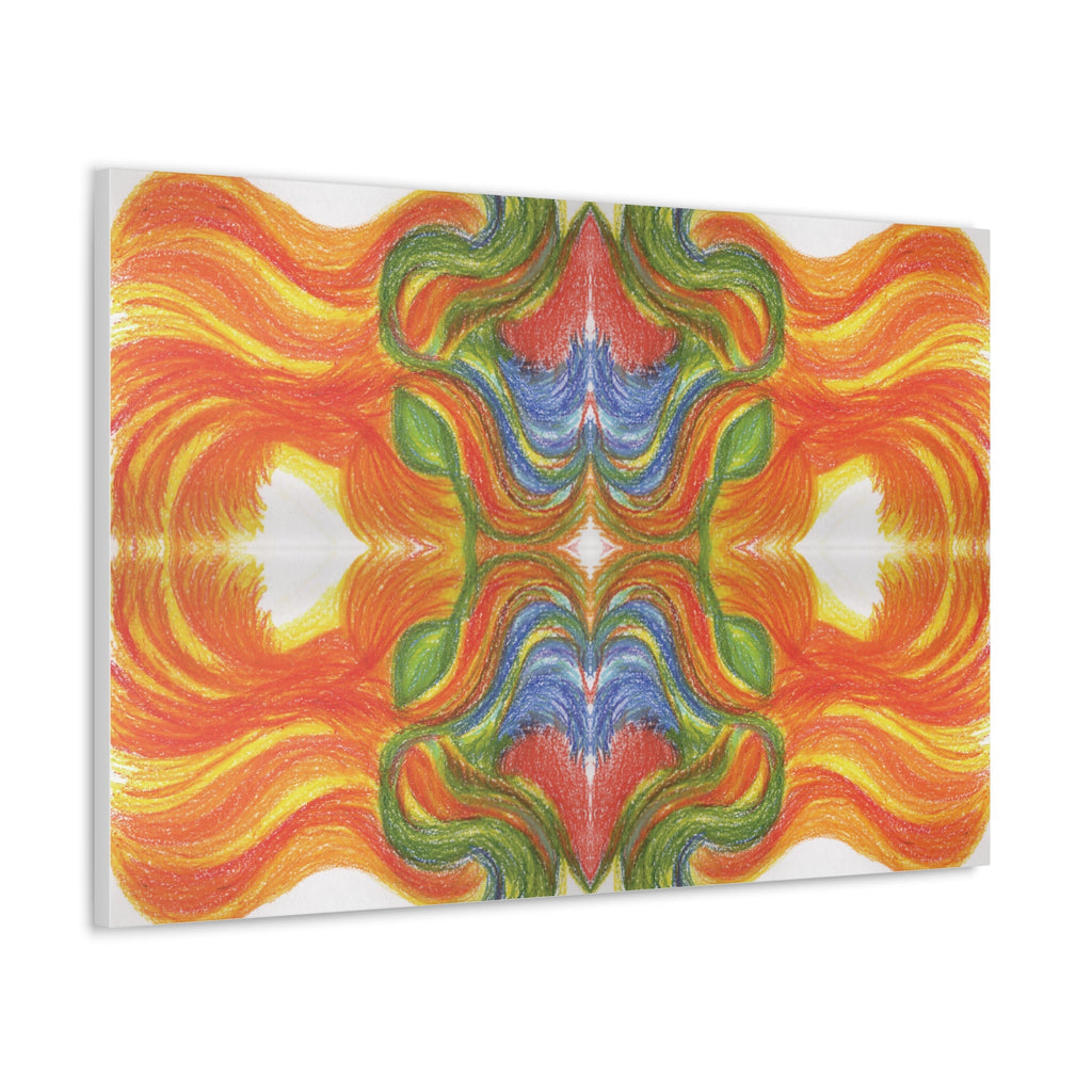 "Ventricular Flames" Caden Caraco Canvas Wrap