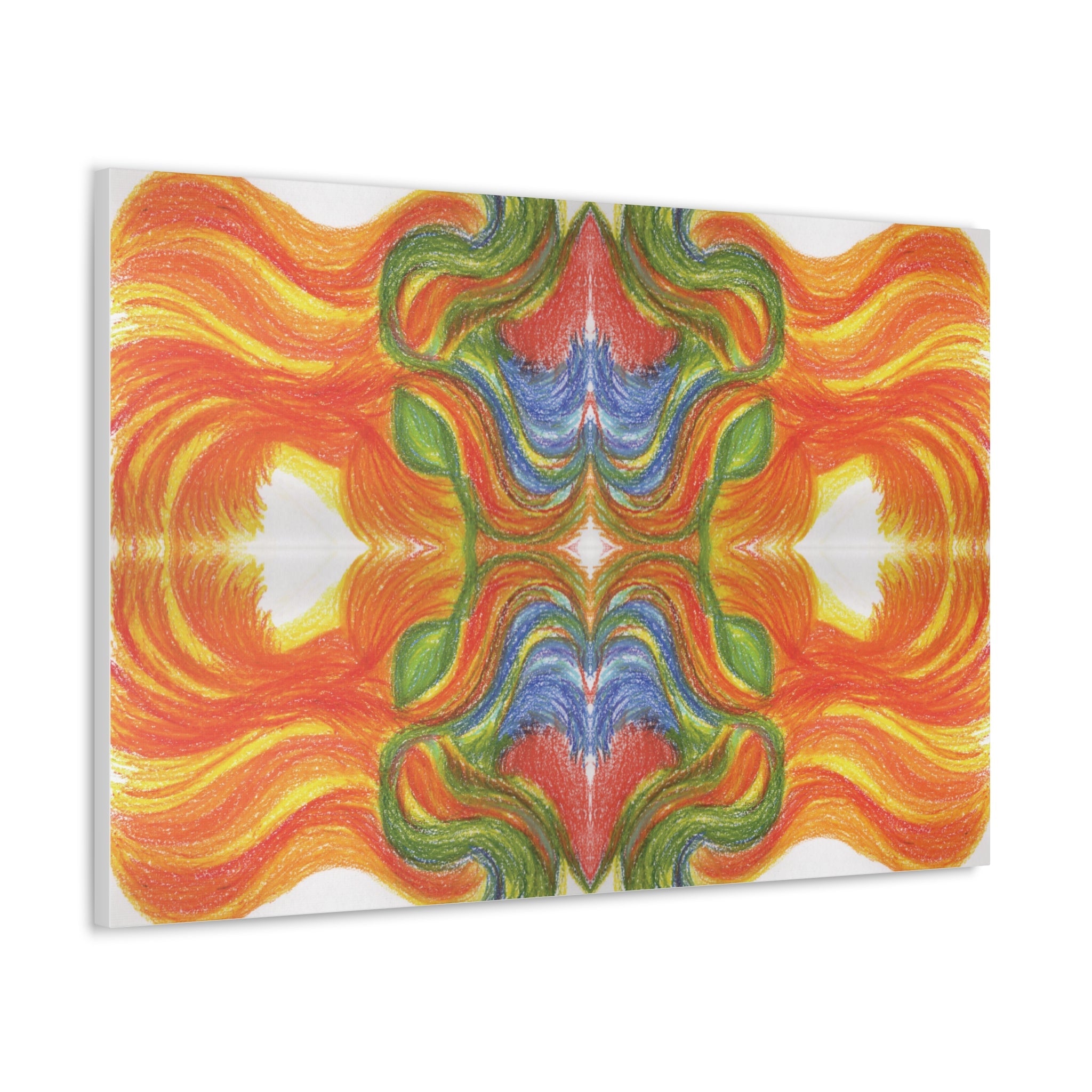 "Ventricular Flames" Caden Caraco Canvas Wrap