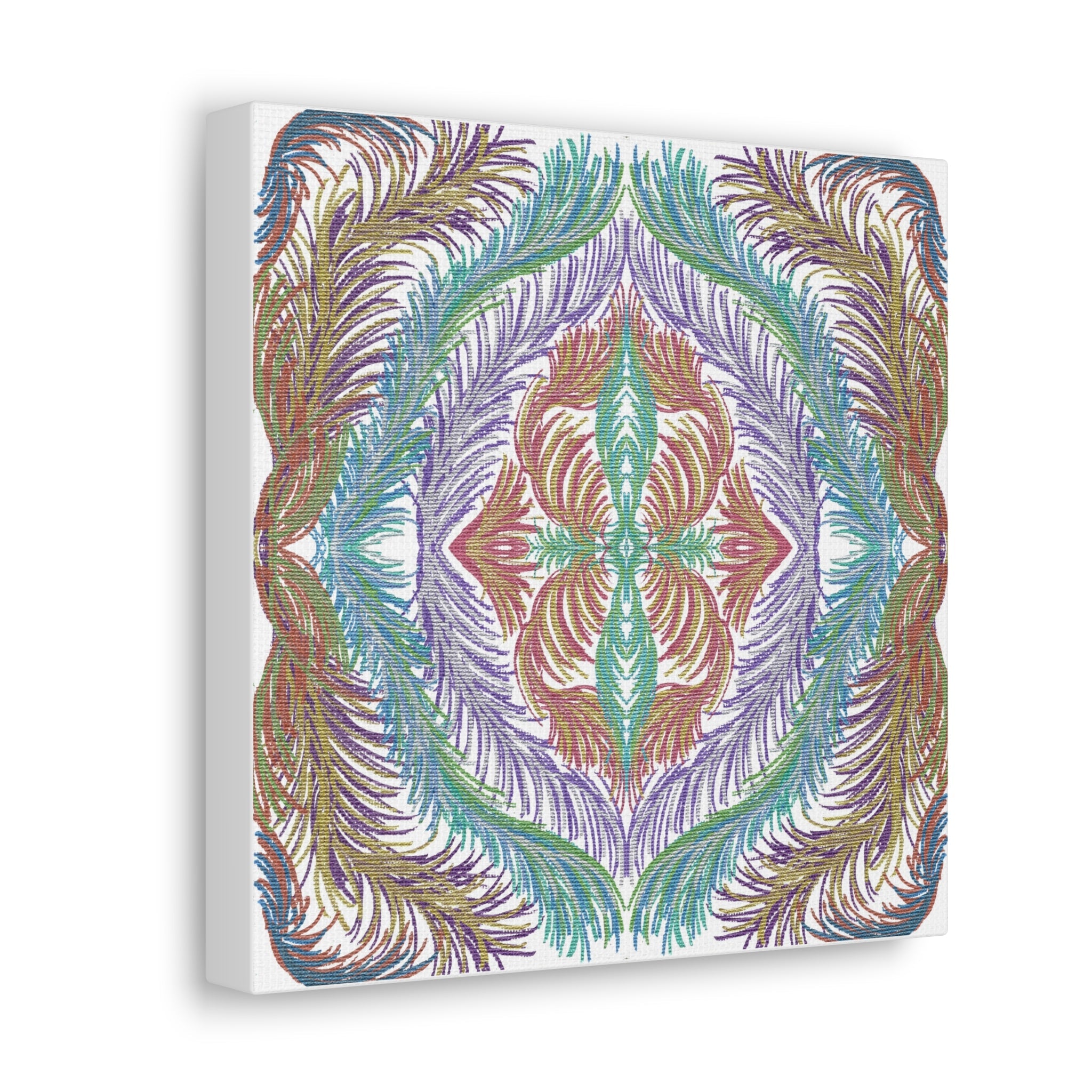 Space Feathers Variation 3 Caden Caraco Canvas Gallery Wrap